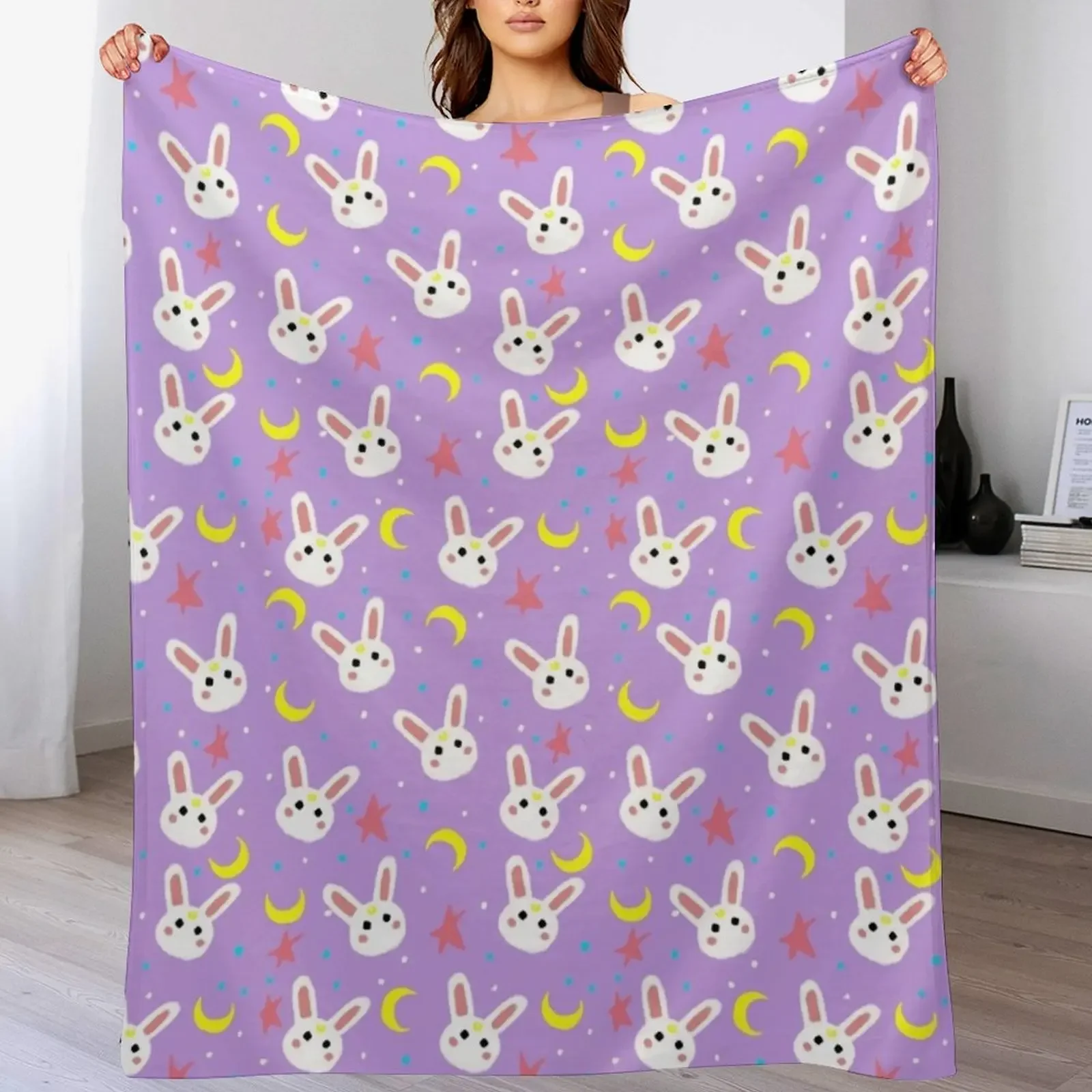 

Cute bunny Throw Blanket Luxury Throw Beautifuls Hairy Giant Sofa Blankets