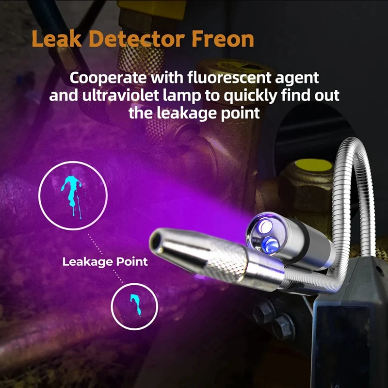 ハロゲン漏れ検知器,フロン漏れ検知器,冷媒ガスエアコンテスター,r22,r410a,r134a,r1234yf,WJL-6000UV