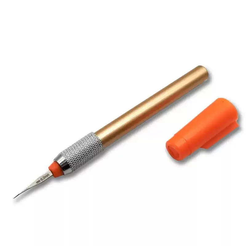 MSWZ MS048 0,15 ~ 3,0mm cuchillo cincel para tallar para construcción de modelos militares herramientas de Hobby modelo de puntuación de Metal cuchillo de Grabado