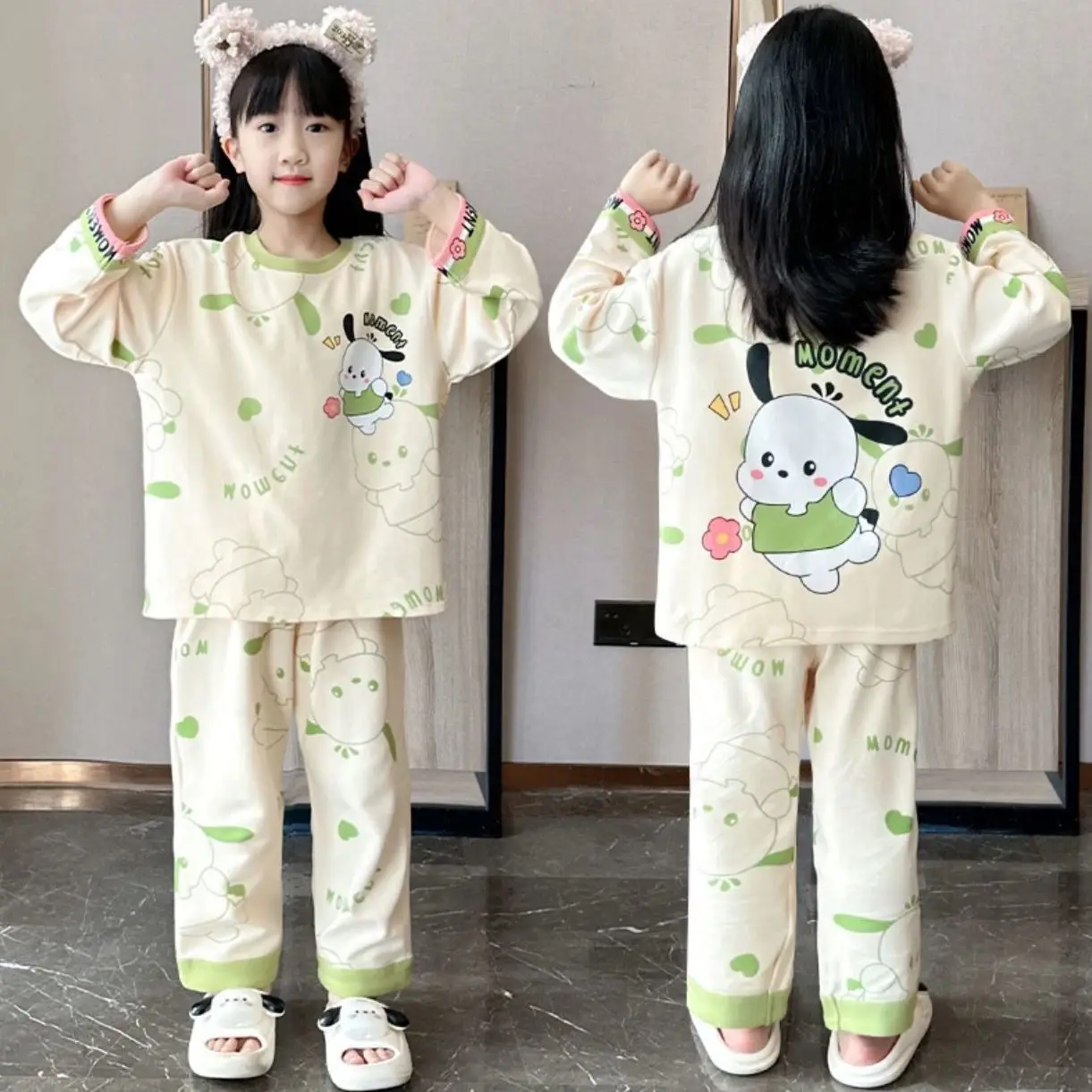 

Kawaii Kuromi My Melody PomPomPurin Pochacco Sanrio Children Cute Cartoon Comfortable Warm Pajamas Sleeping Pants Gift for Kids