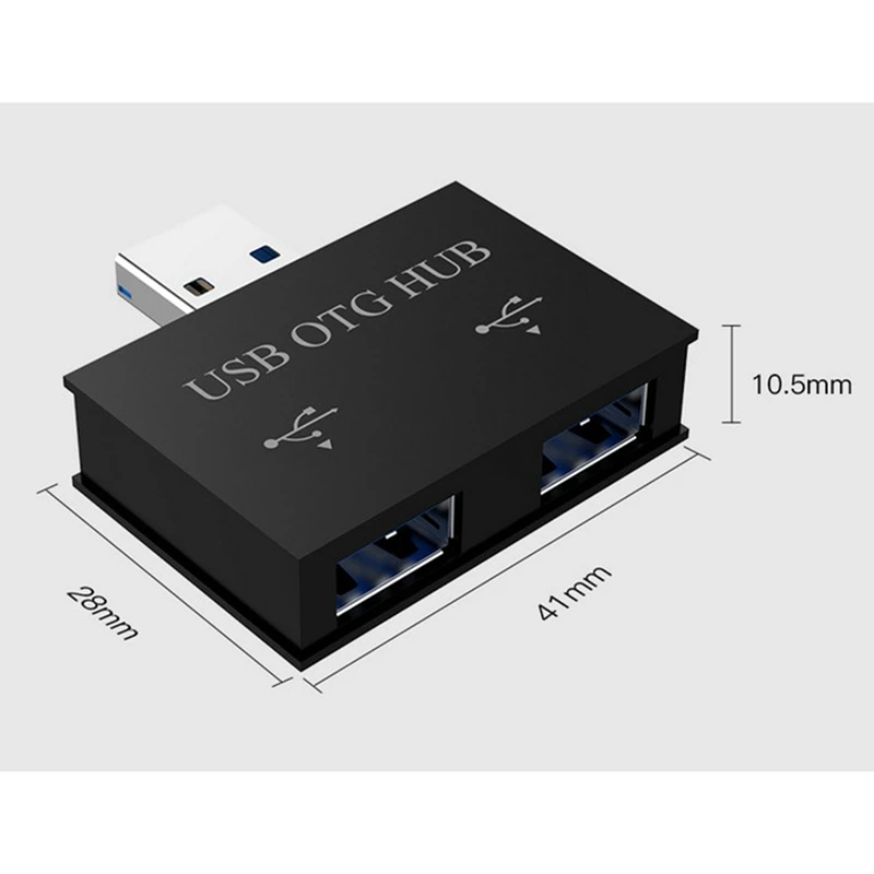 USB Hub Adapter Converter Male To Twin Charger Dual 2 Port For PC Computer Accessories USB 2.0 Splitter Hub 2 Ports