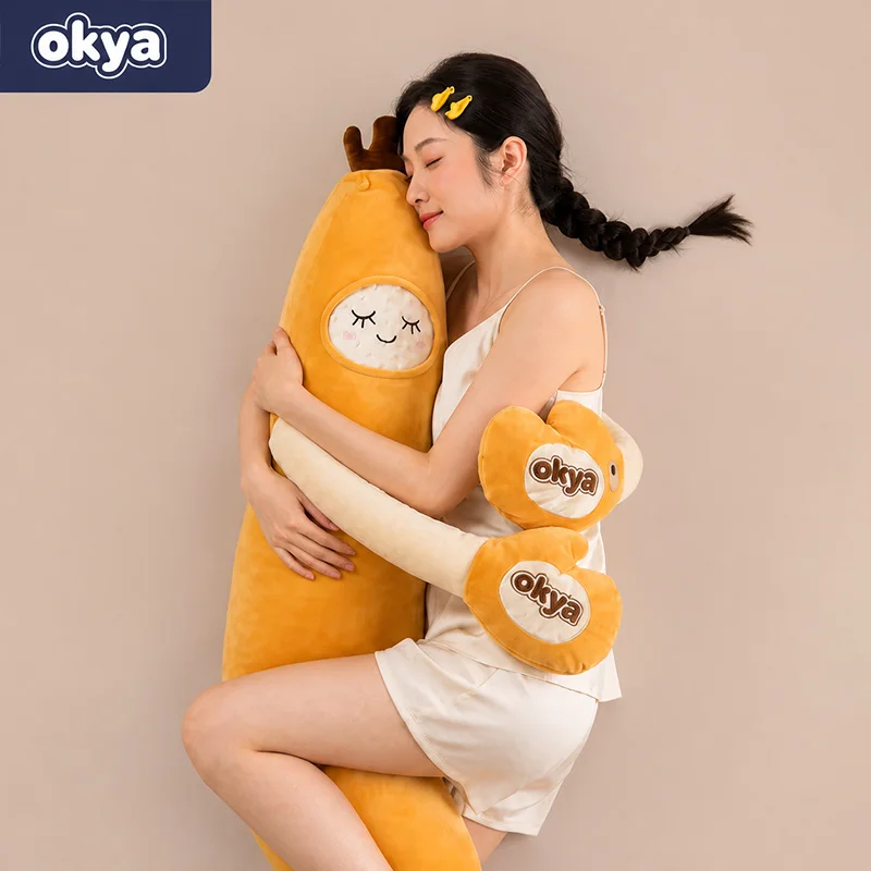Okya Banana Plush Pillow Long Sleeping Support Pillow With Music Heating For Side Sleep Pregnant Women Adults