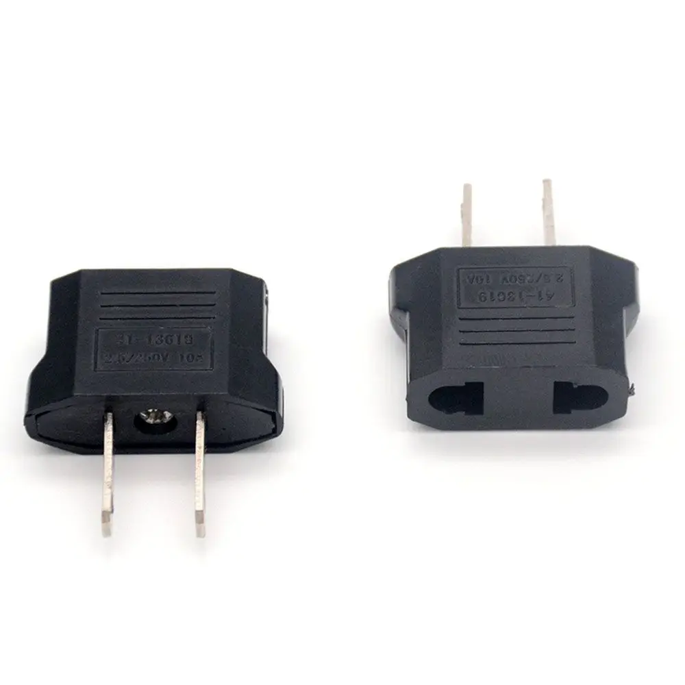

Outlet American USA Travel EU To US Plug Charger Adapter Jack Converter