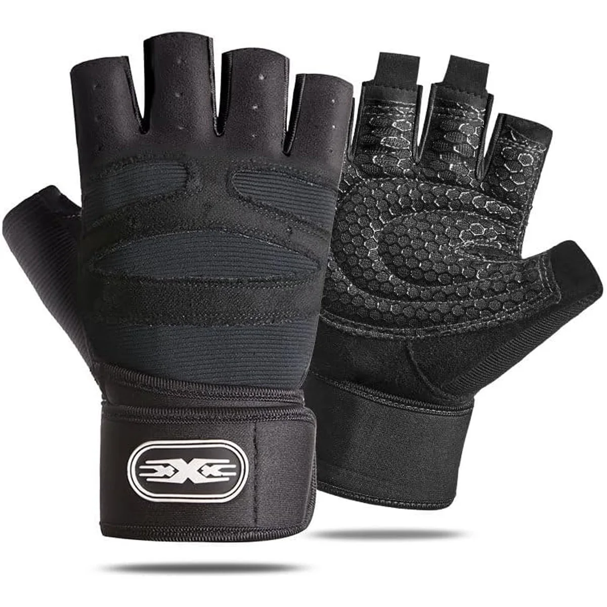 1 Paar Unisex-Gewichtheberhandschuhe, rutschfeste, atmungsaktive Fitness-Trainingshandschuhe für Fitness, Radfahren