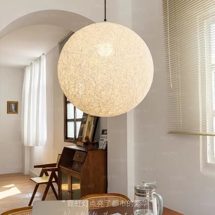 Tooling home improvement designer handmade rattan hemp chandelier