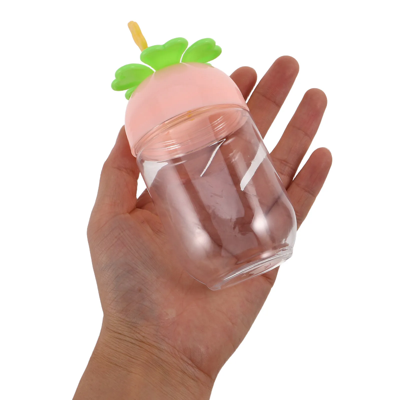12Pcs Pineapple Shape Candy Jar Clear Plastic Airtight Lid Shatterproof Cute Kawaii Cookie Jar for Birthday Wedding Party Favors