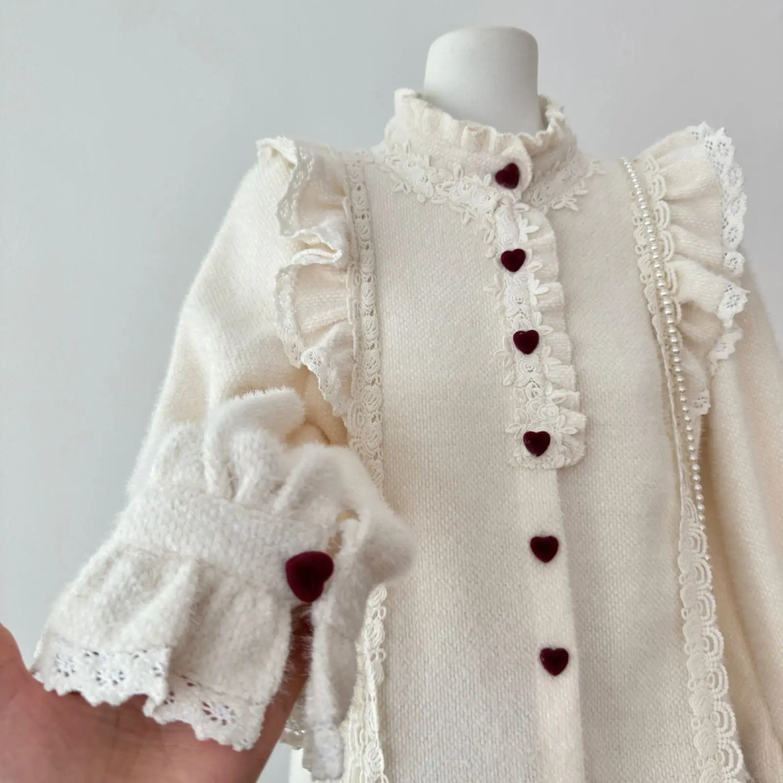 الخريف الفرنسية خمر البوهيمي 2 قطعة مجموعة النساء على شكل قلب أزرار تكدرت قميص الجاكار اللون كتلة تنورة طويلة مجموعة عادية