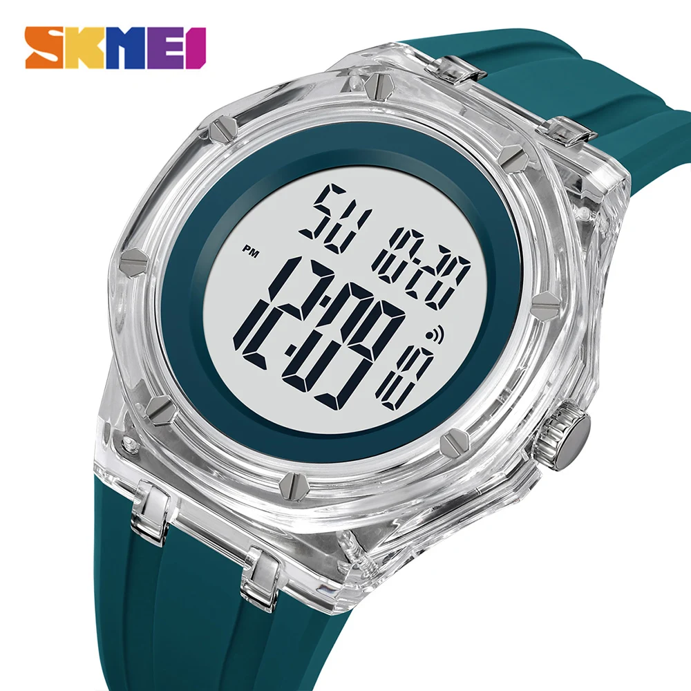 SKMEI Waterproof Sports Digital Watch For Men Women Fashion Casual Week Date Quartz Watch Led Light Wristwatch Relogio Masculino