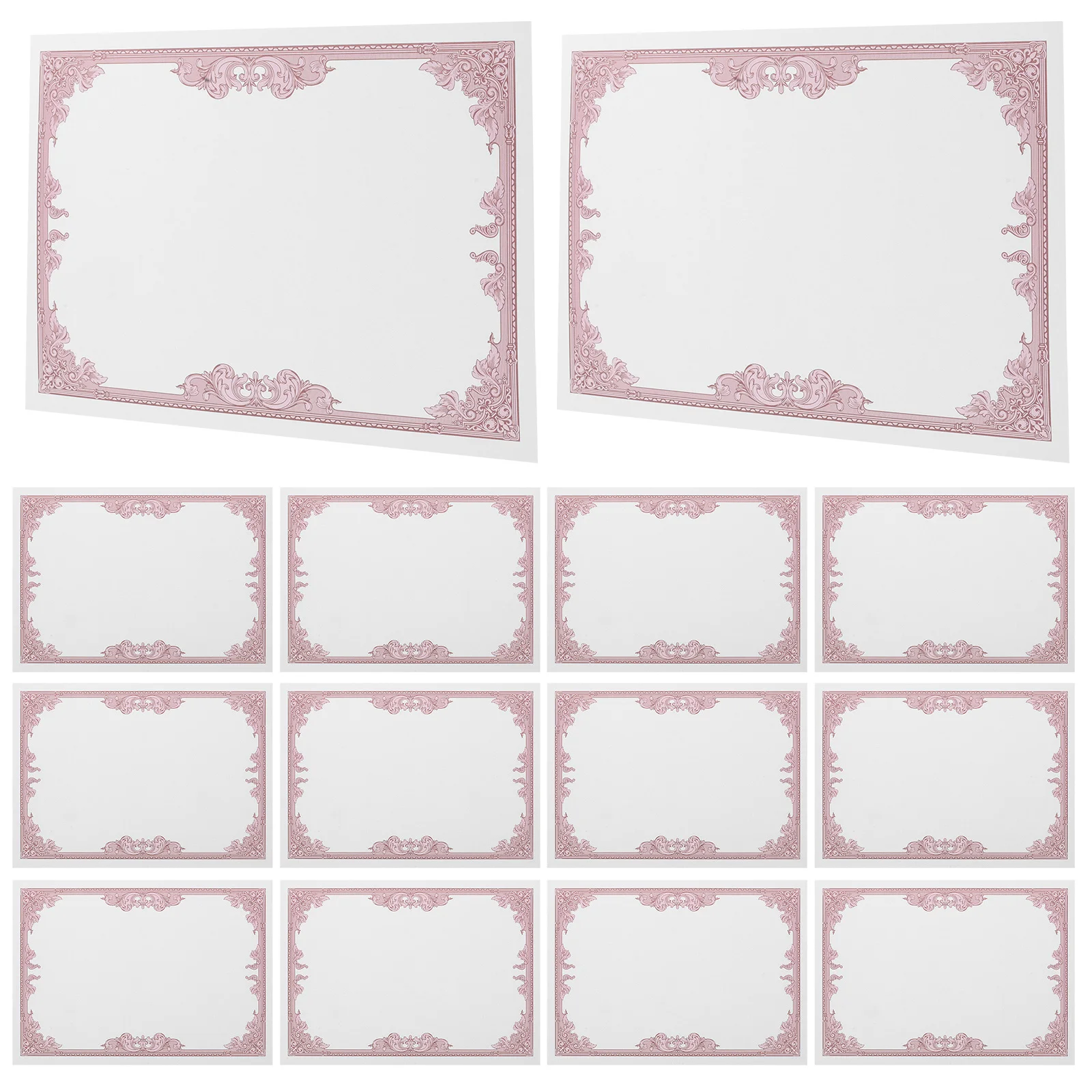 30 قطعة شهادات الجائزة ورقة قابلة للكتابة دبلومات فارغة حفلات هدية الأعمال الشرفات الأكاديمية ورق شهادة الزخرفية #6