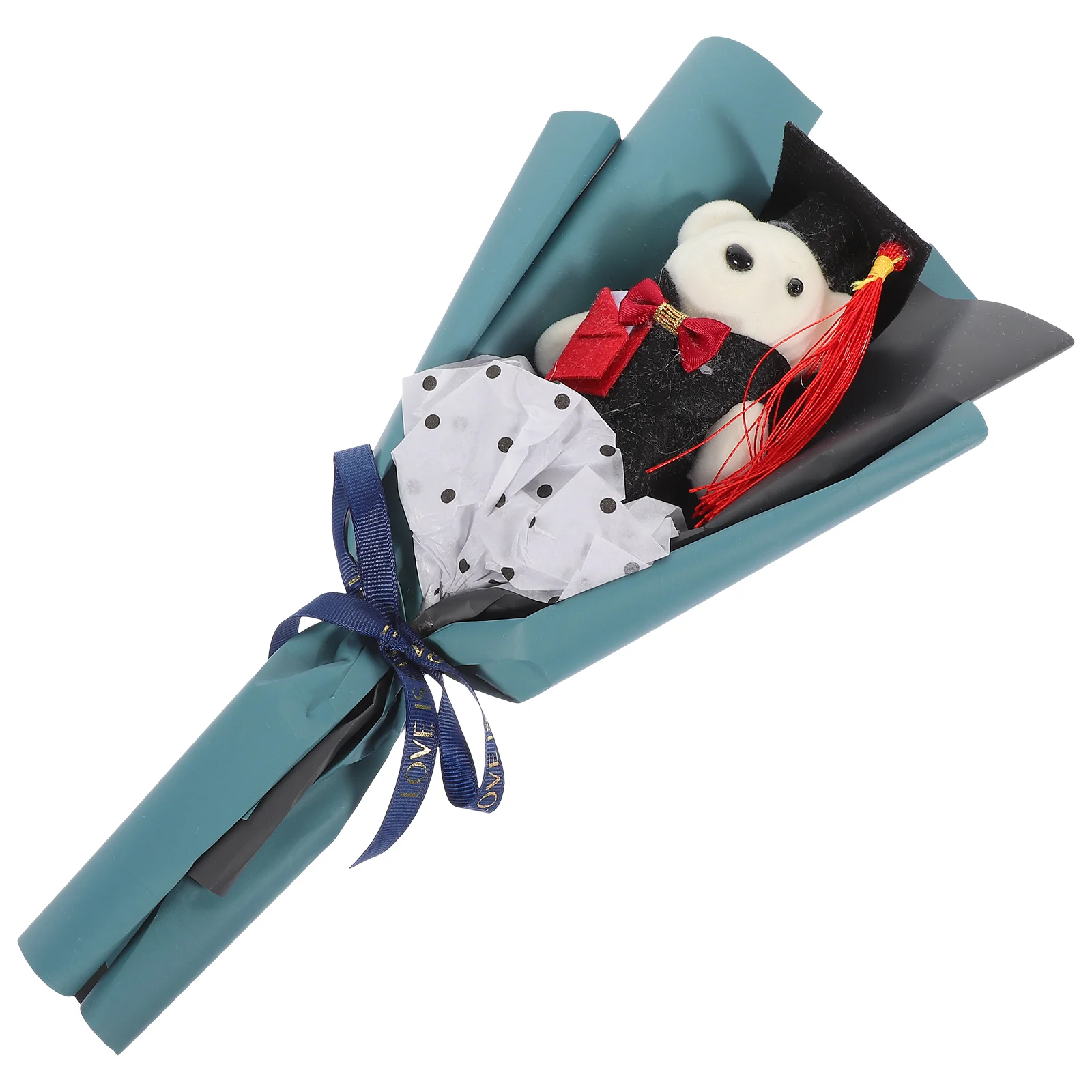 Graduation Artificial Flowers Gifts for Grads Bouquet Bear Chic Banquet with