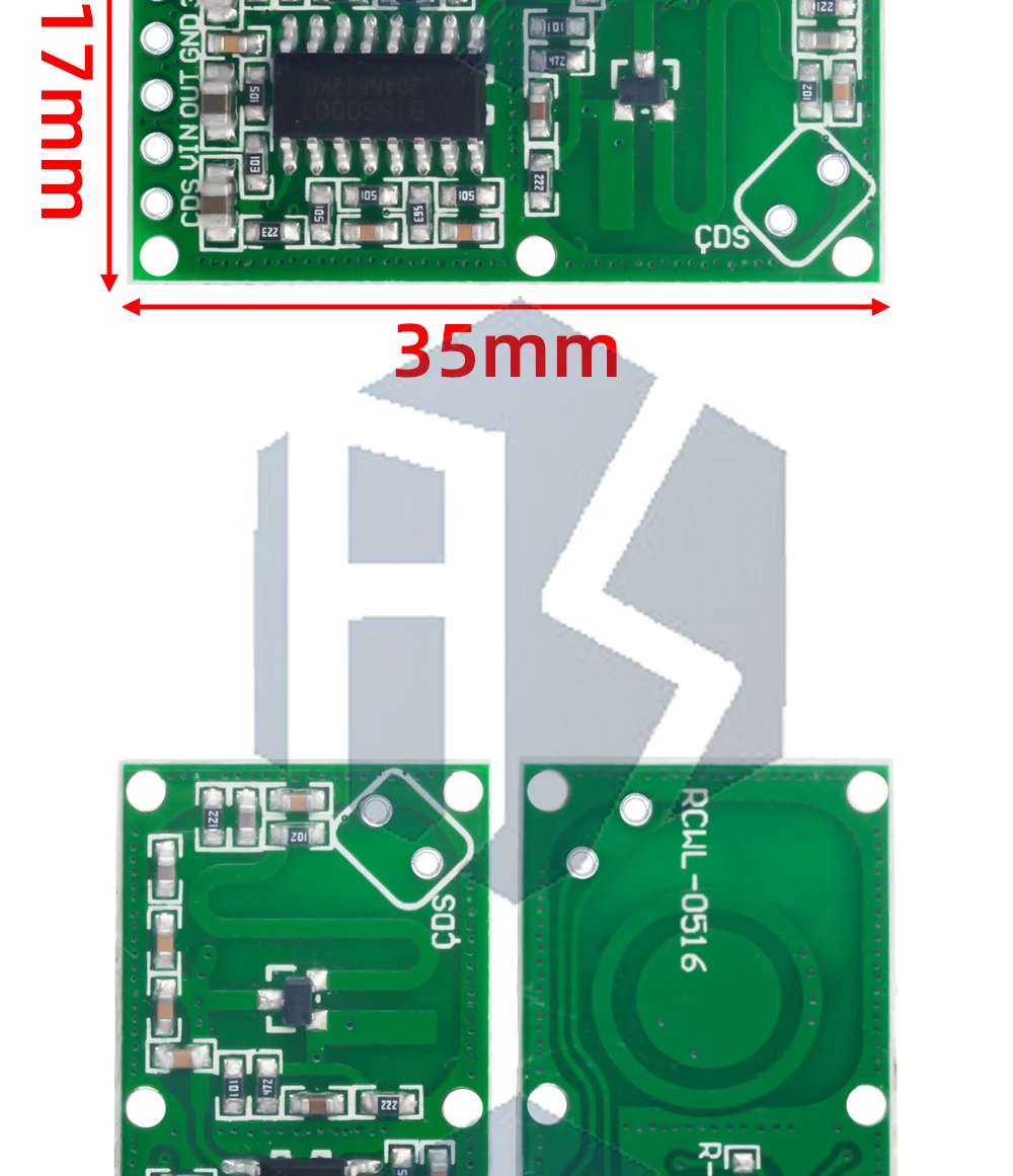 1 ~ 10PCS RCWL-0516 RCWL-0515 mikrowelle radar sensor modul Menschlichen körper induktion schalter modul Intelligente sensor – Detail 15
