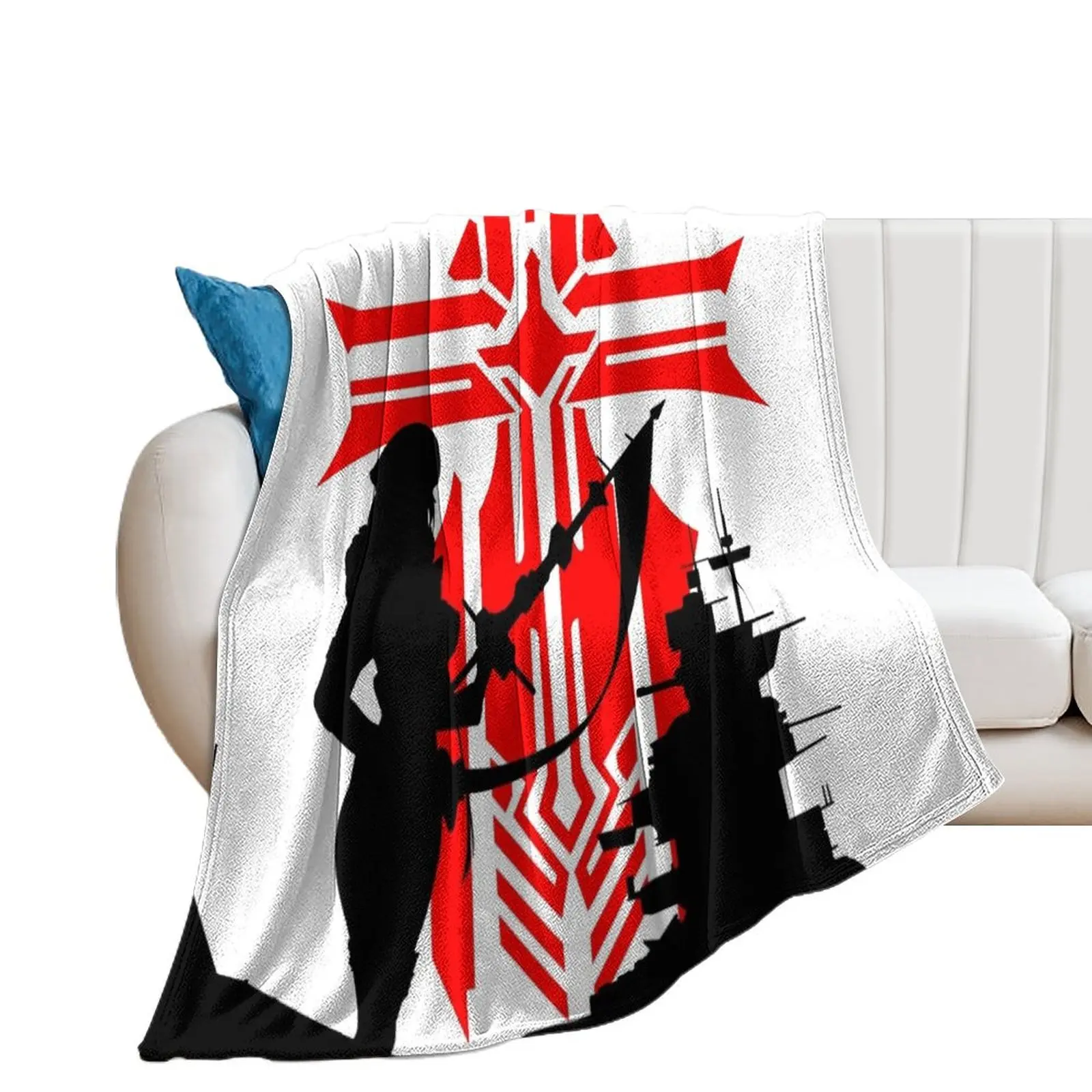 

Das Bismarck - White Throw Blanket funny gift Flannel Blankets For Baby Blankets