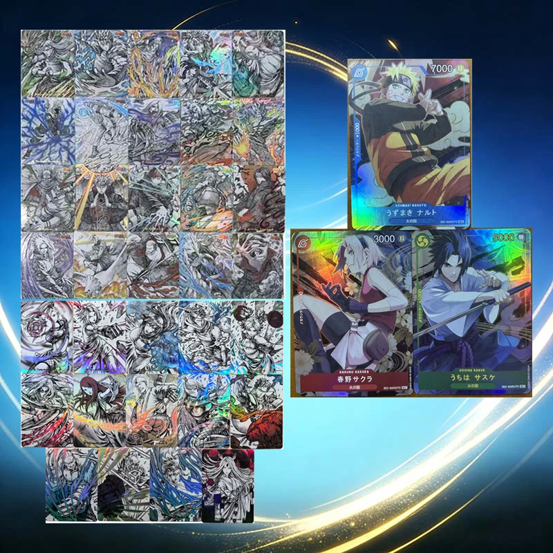 Anime Naruto Homemade Diy Colorflashcard Uzumaki Naruto Uchiha Sasuke Haruno Sakura Hatake Kakashi Uchiha Itachi Collection Card