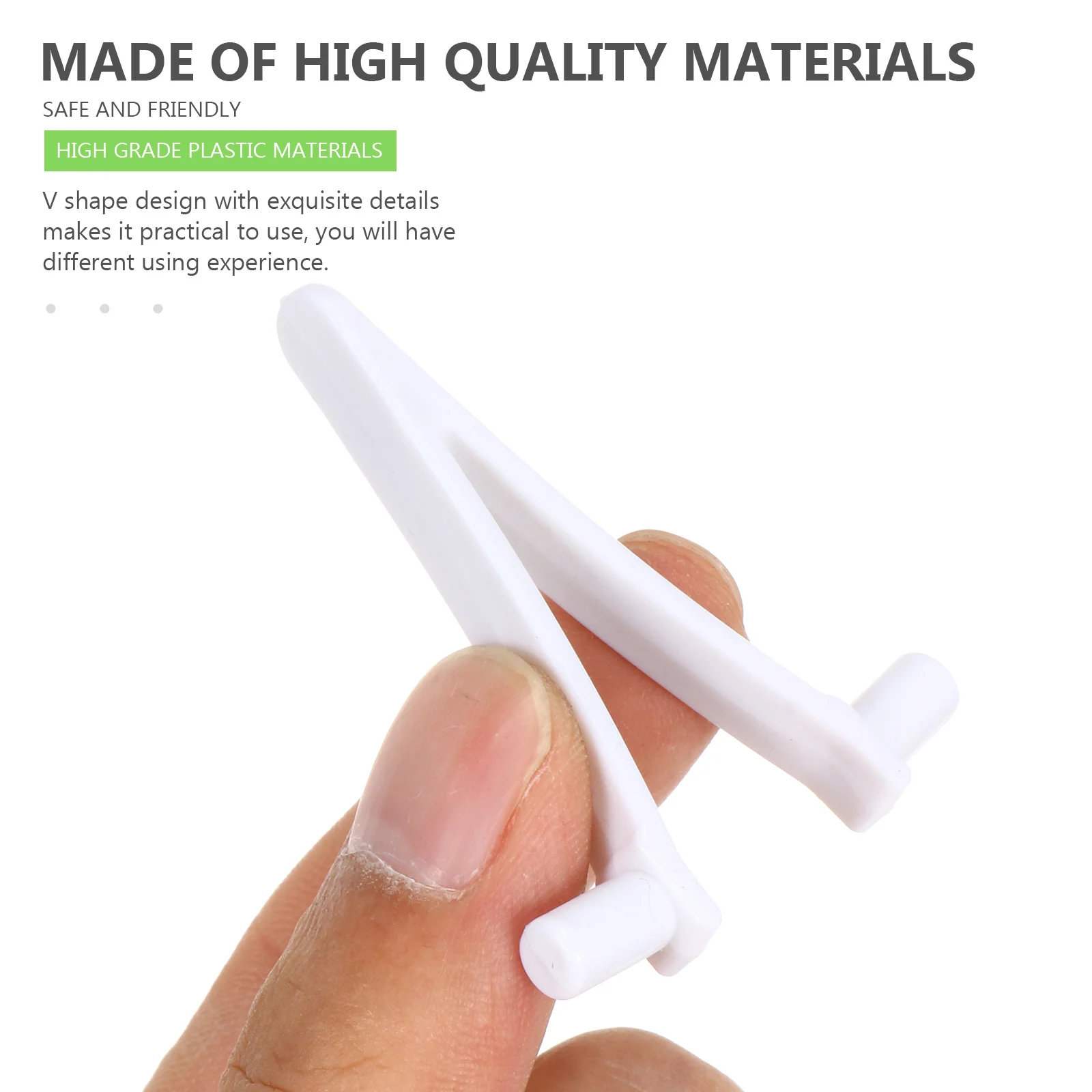 

24Pcs Swimming Pool V Clips Plastic V-Clip Leaf Rake Skimmer Net Attachment Vacuum Head Pool Cleaning Accessories