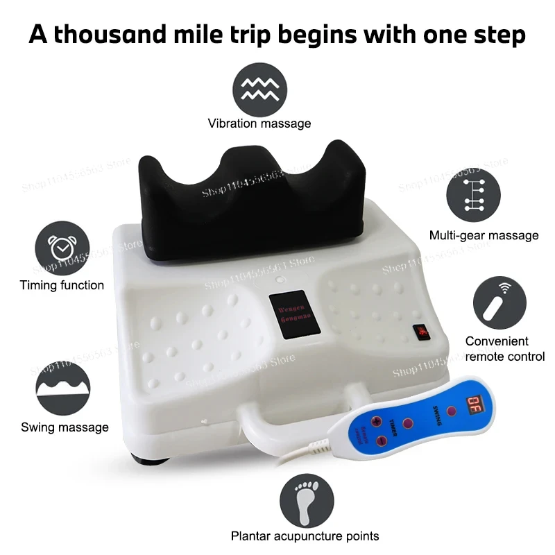 Electric Leg Swing Machine - Ankle & Leg Relaxation Device for Muscle Soreness Relief & Home Chiropractic Recovery