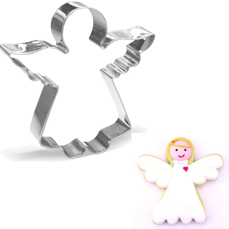 Angel bread fruits sandwiches Cookie Cutter Boy Girl Baptism Christening First 1st Communion Church Christmas decoration gift