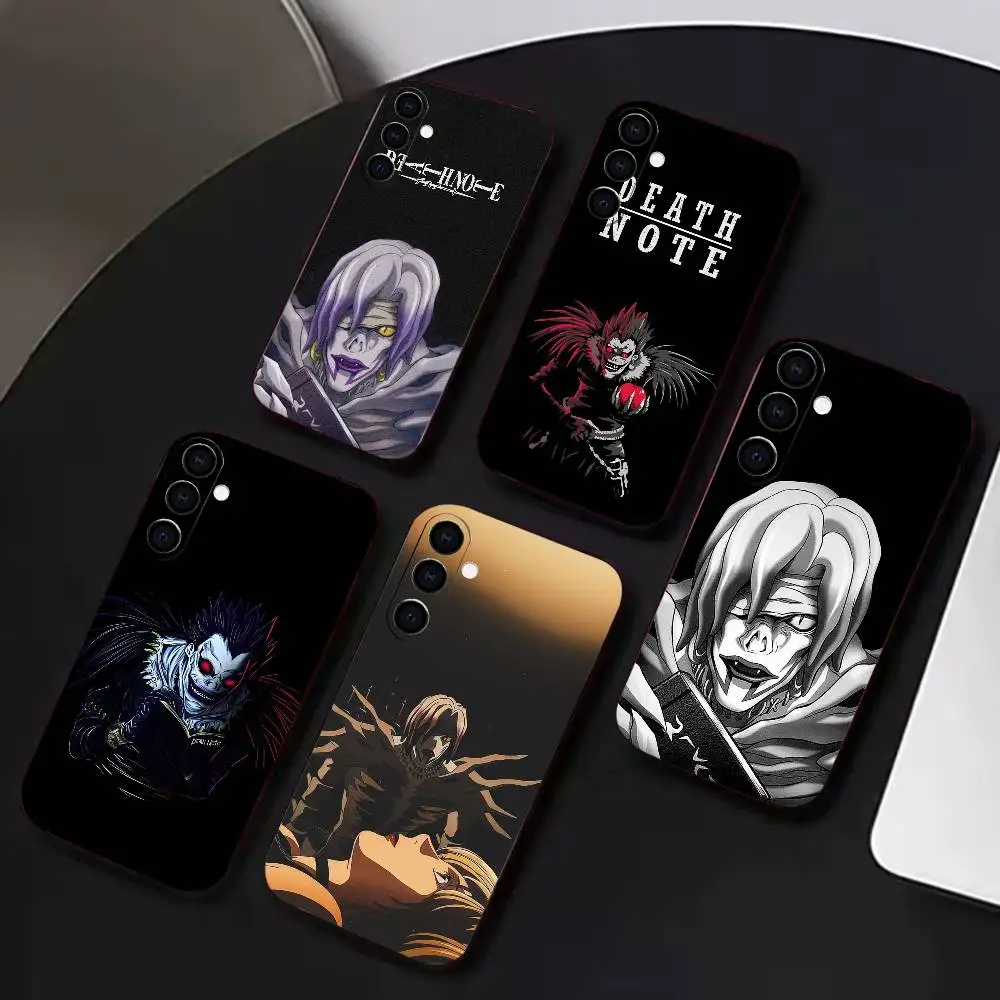 Ryuk-Rem-D-Death Notes  Phone Case For Samsung A72,A71,A72,A70,A53,A52,A51, Black Soft Cover TPU