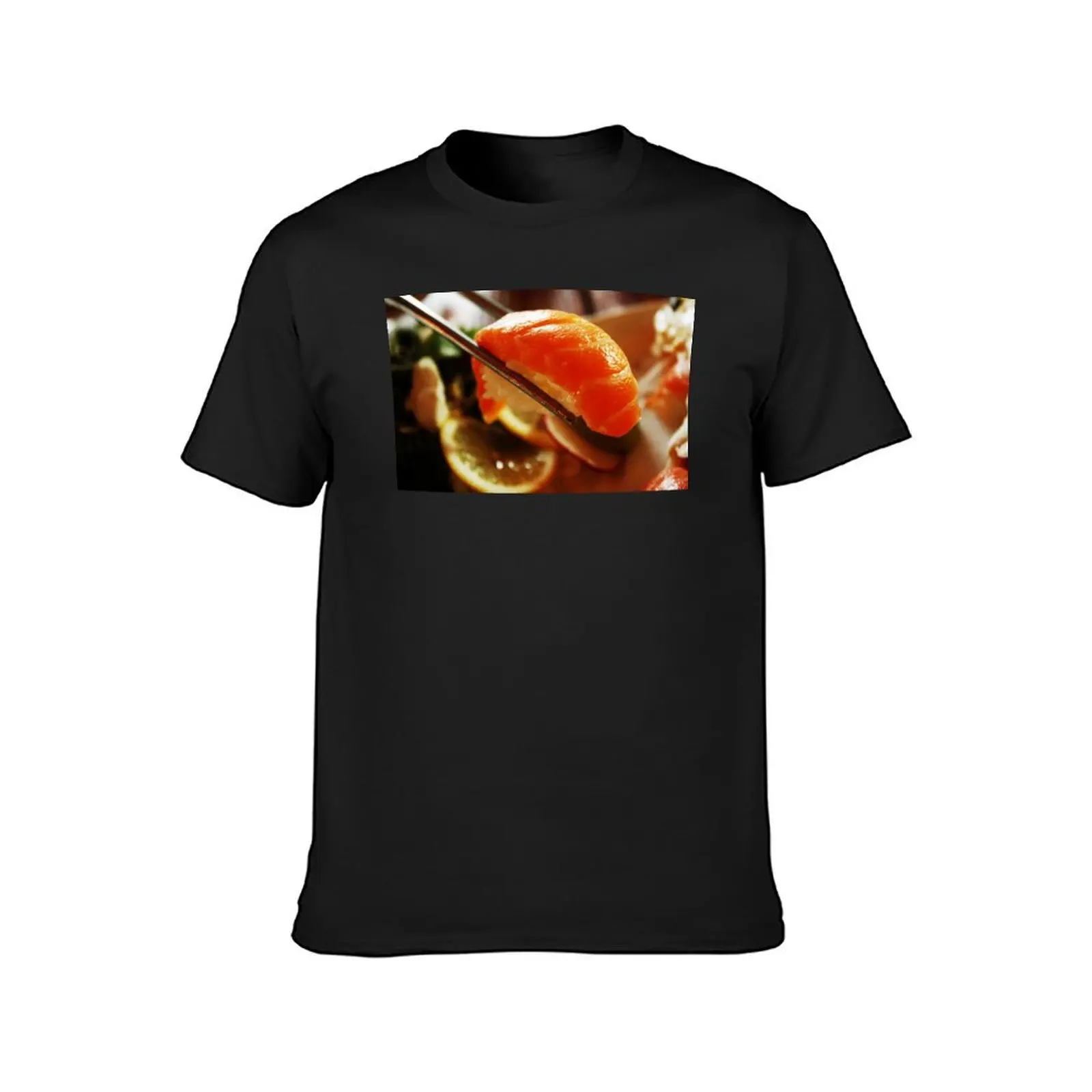 Salmon nigiri sushi zoom T-Shirt Short sleeve tee customs design your own Short sleeve tee men