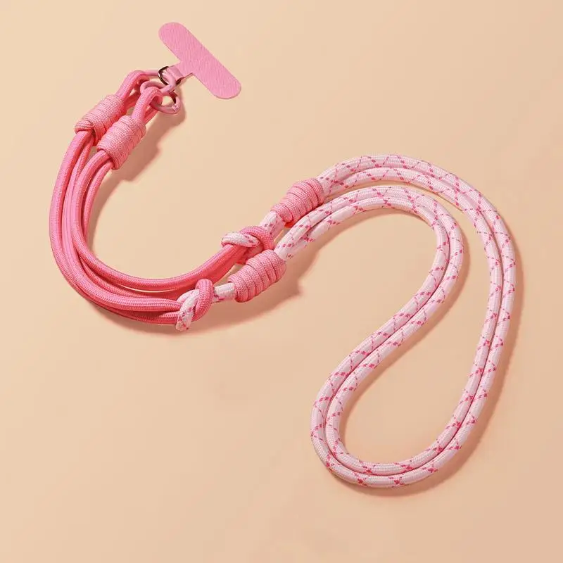 Personalisiertes Trendiges Zweifarbiges Universelles Handy-Lanyard, Anti-Verlust-Gurt, Diagonaler Langer Schulter-Sicherheitsgurt – Detail 7