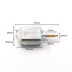 AZGIANT 1pc Car Reversing Side Wing Rearview Mirror Electric Folding Modules Interior Motor for Citroën DS4 DS5 DS6 Peugeot 3008