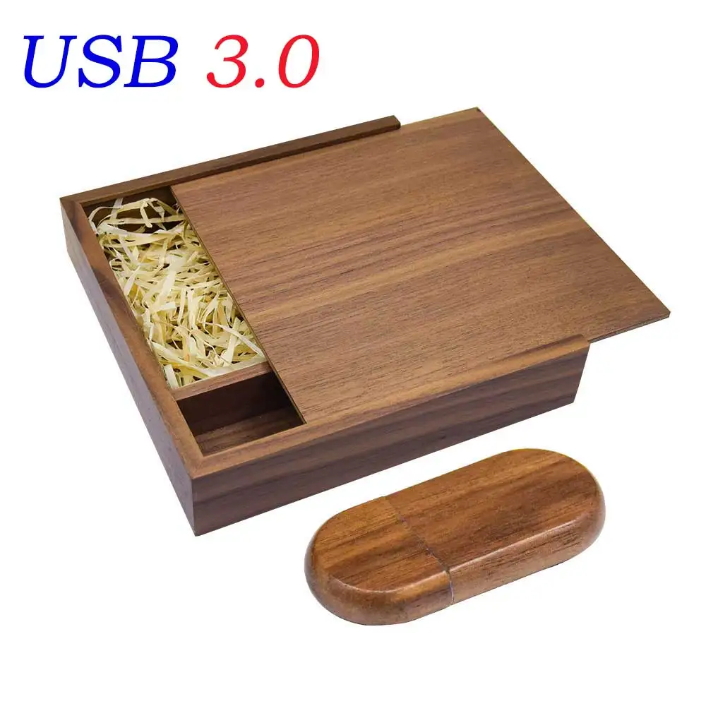 

USB 3.0 Free Custom Logo Wooden Photo Album Usb Box USB Flash Drive U Disk Pendrive 32GB 64GB Photography Wedding Gift