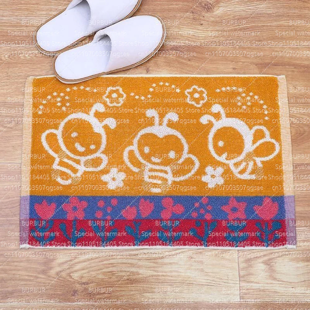 Pure cotton thickened floor towel, household towel, floor mat, bathroom door mat, kitchen anti-slip mat, easy to clean, good wat