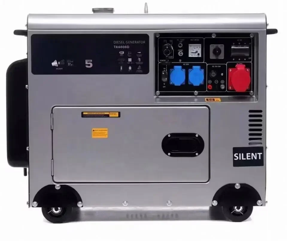 JLMECH Silent Type 3kw/5kw/6kw Portable Diesel Power Inverter Home Backup Generator Auto Remote Start 30kw Rated Power Copper DC