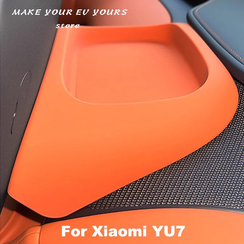 

Для Xiaomi YU7 2025 2026, задний ящик для хранения центрального экрана, силиконовый ящик для хранения, специальные аксессуары для интерьера