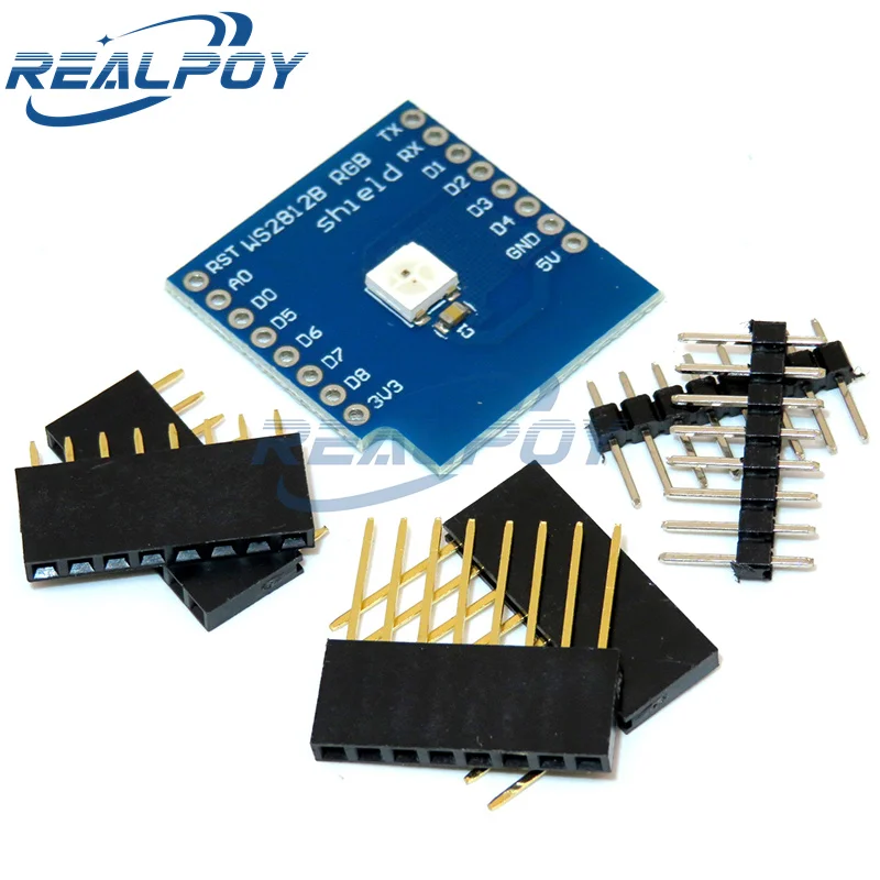 WeMos D1 Mini WS2812B RGB LED Module Shield for Arduino