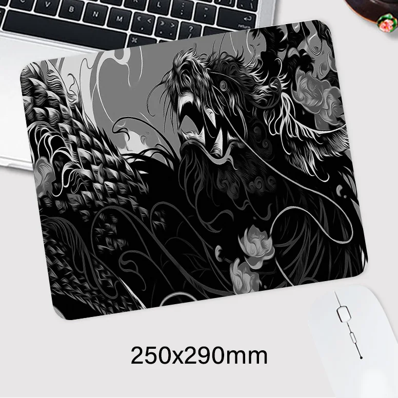 Chinesischer Drache Mauspad Tastatur Mousepad XXL Große Mausmatten Spiel Gaming Zubehör Büro Computer PC Gamer Laptop Schreibtischunterlage