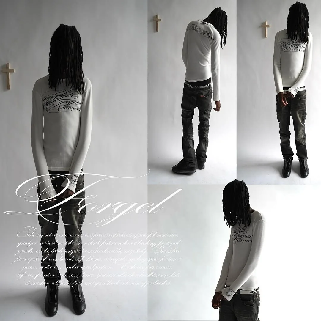 2026 Herbst/Winter neues Unisex-Oberteil im amerikanischen minimalistischen Y2K-Stil mit Print, langärmelig, High-Street-Mode – Detail 4