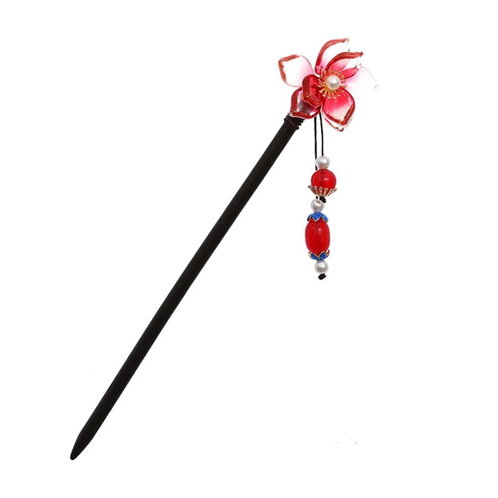 

Pearl Flower Hairpin Vintage Chinese Style Women Hair Clip Durable Long Lasting DIY Hairstyle Accessory Unique Gift