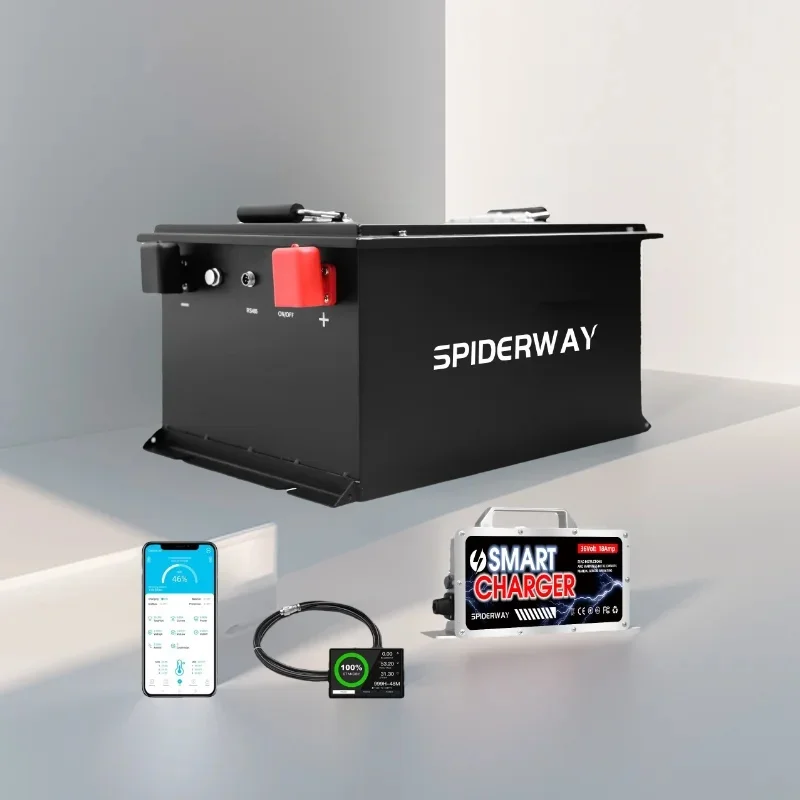 

72 В 105 Ач LiFePO4 Встроенный аккумулятор 200 А BMS с быстром зарядным устройством 72 В 25 А 6000 + циклов для аккумулятора GEM ICON для гольф-каров