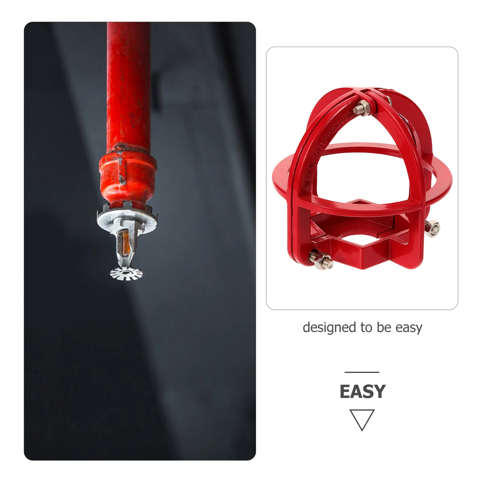 Sprinkler Head Protection Frame Fire Guard Covers Ceiling Cap for Plate Guards Protector Residential Hose Pipe