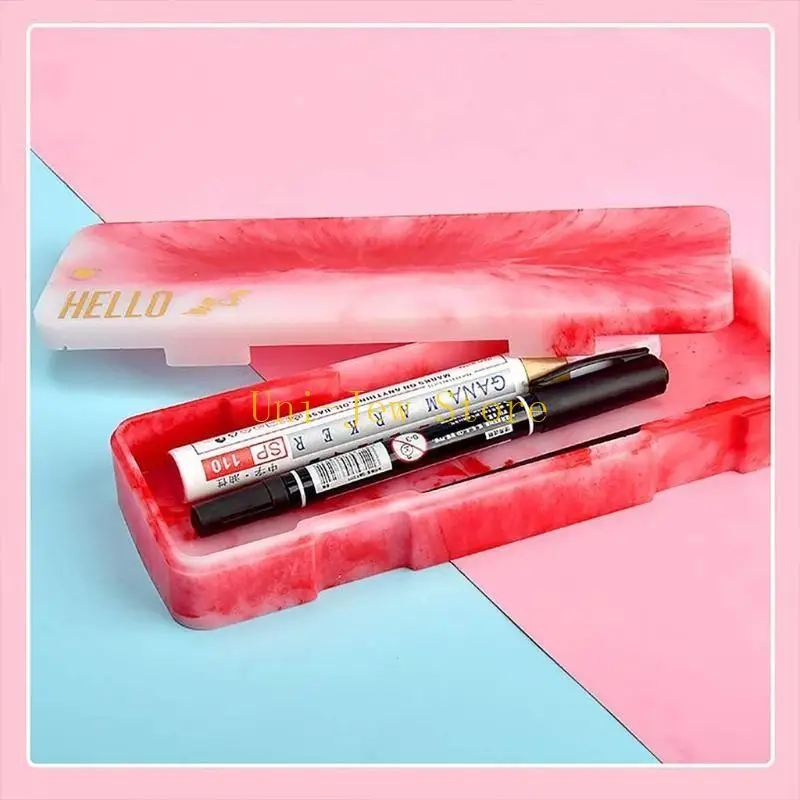 40 جيجابايت قلم رصاص صندوق تخزين الحاوية قالب راتنج الايبوكسي الصب مربع تخزين مستطيل