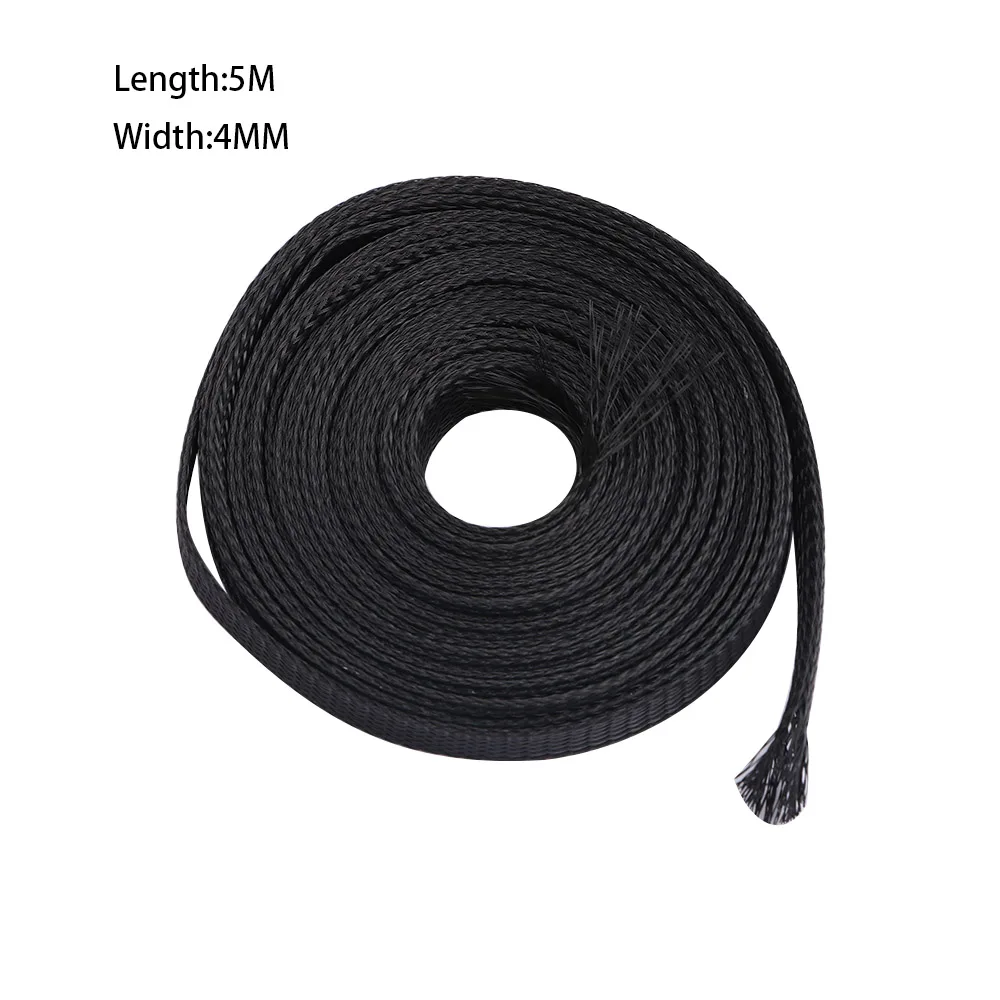 5M PET Gland Tight Insulation Protection Cable Braid Sleeving Wire