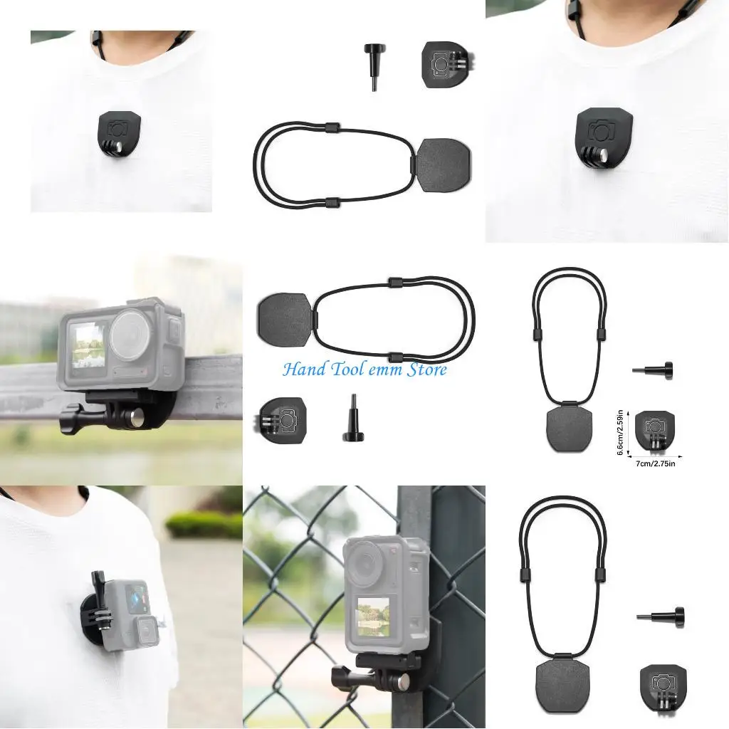 

H37F Neck Strap With Lanyard Quick Release Neck Strap for Action 4/3/2 Camera Camera Neck Holder
