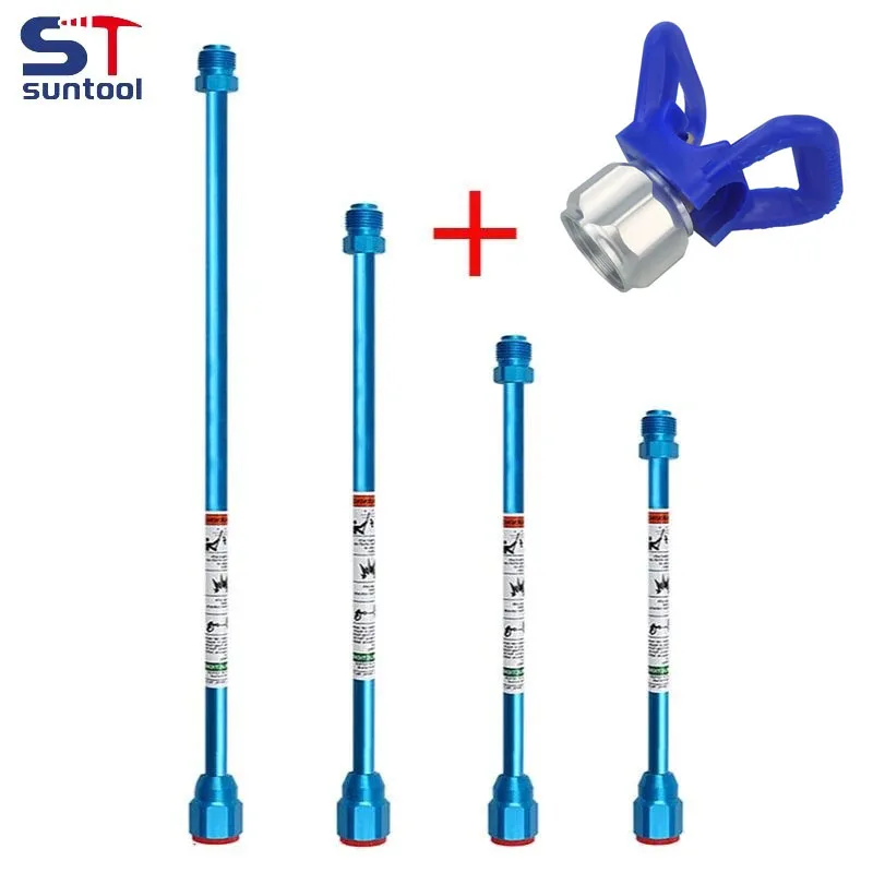 Suntool Airless Paint Sprayer Gun Extensão Rod Ponta Extensão Pólo se Encarna para Gro Titan Wagner Venda Quente em 8in 20cm 30cm 50cm
