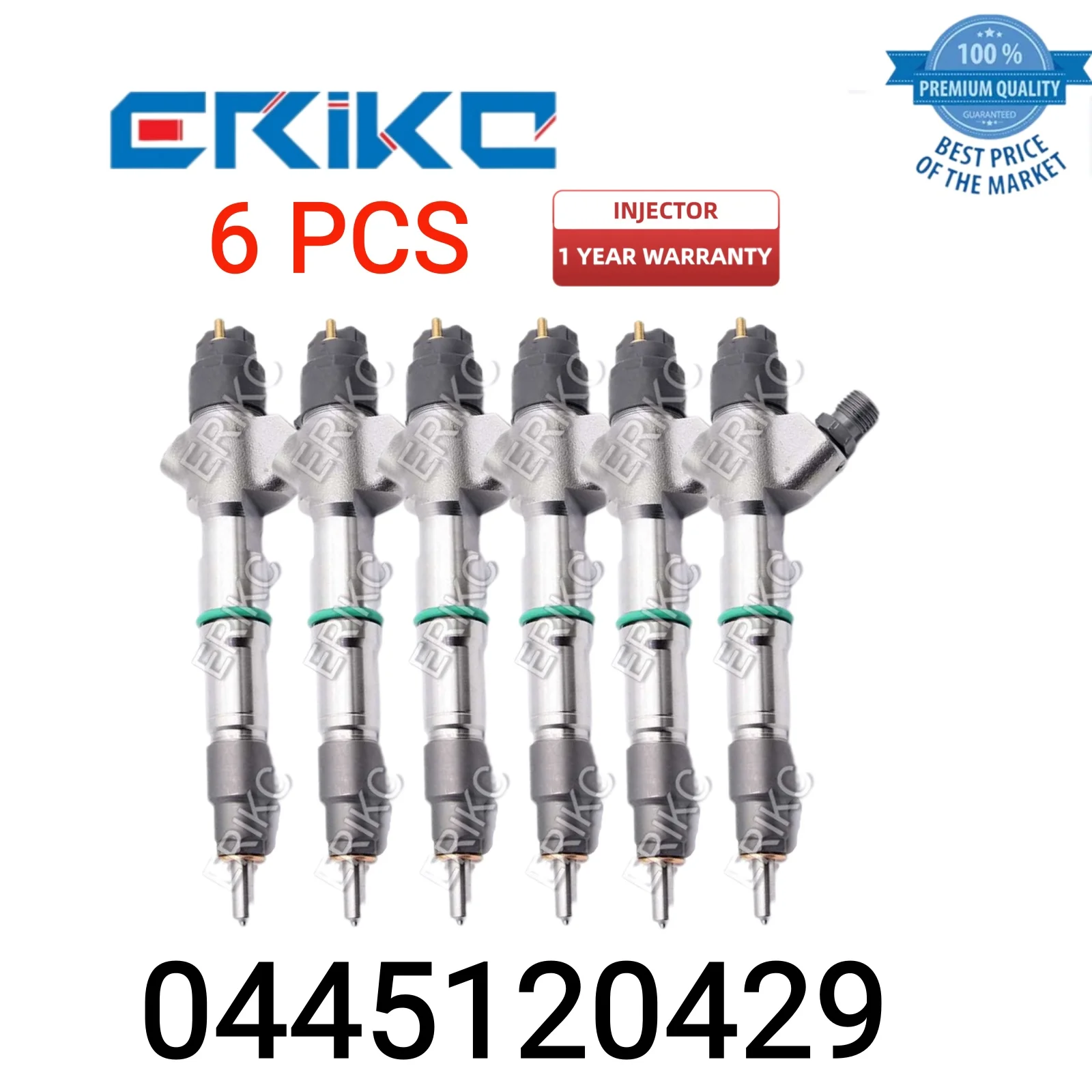 

6 PCS 0445120429 Diesel Big Auto Injectors 0 445 120 429 Nozzle Injector 0445 120 429 Auto Diesel Part Injector