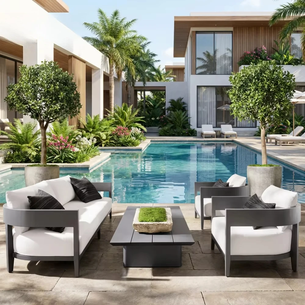 Outdoor Furniture Thailand - Aluminium Outdoor Garden Sofa Furniture Set