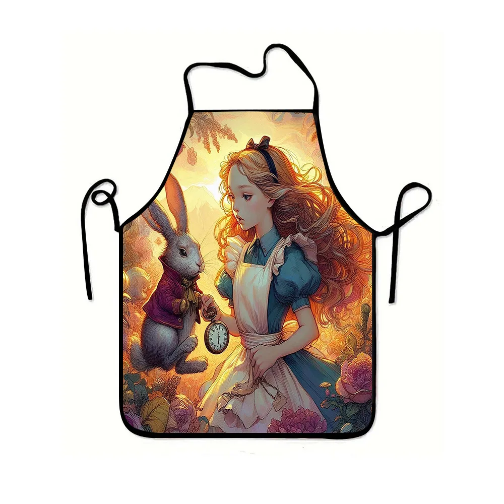 Grembiule Disney Alice nel Paese delle Meraviglie da 1 pezzo, perfetto per l'artigianato, la cottura, la pittura, la cucina e la pulizia della casa, le forniture da cucina