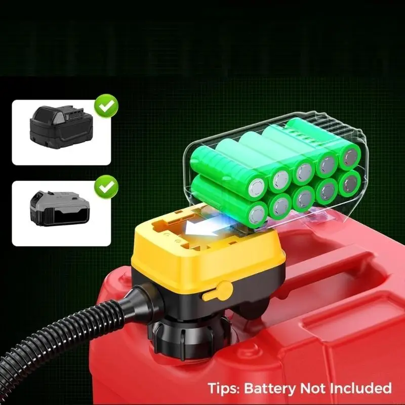 Cordless Electric Transfer Auto Shut-Off 3.2GPM Electric for 20V And 18V Batteries X37F