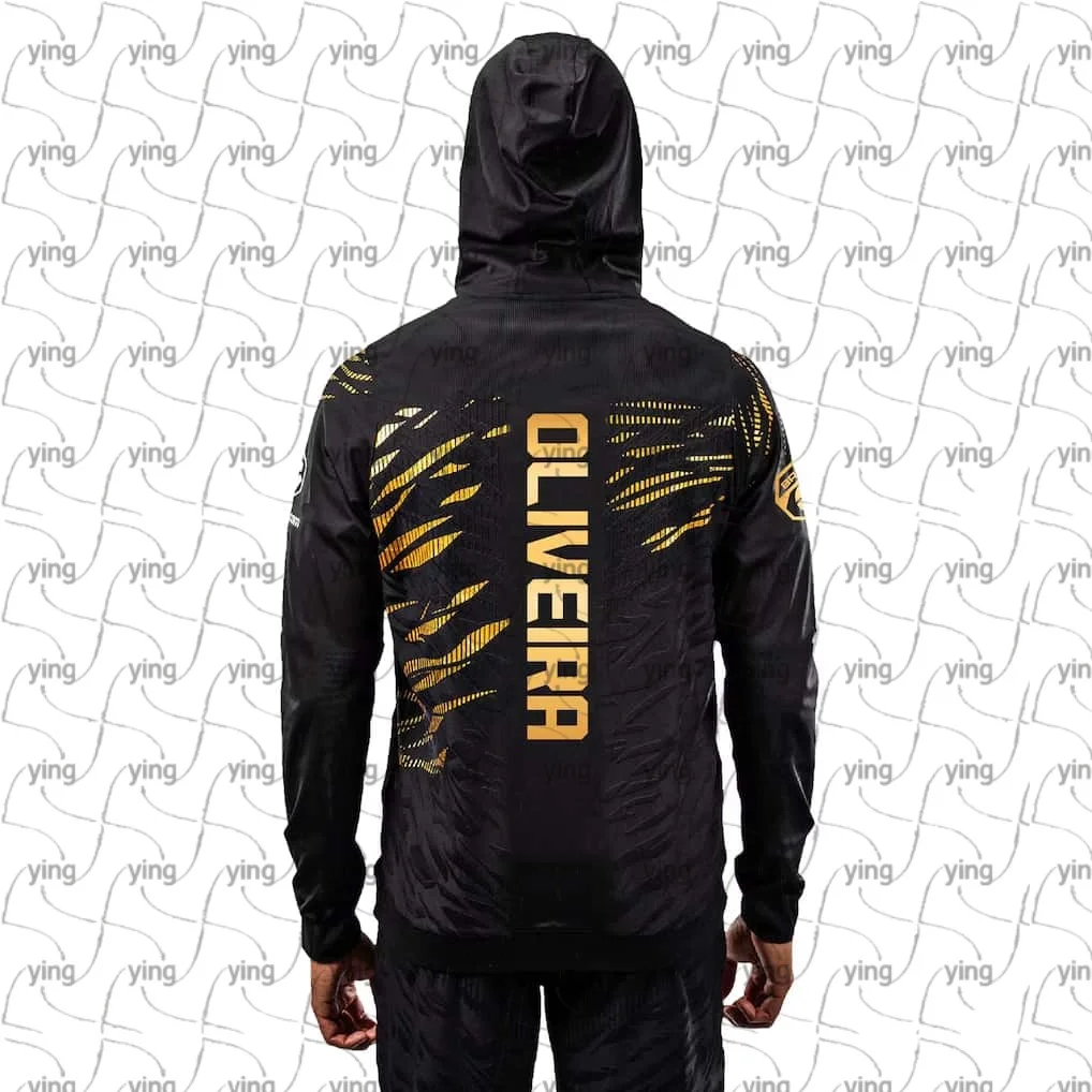 UFC Top Boxer Charles Oliveira Fight Night Champion Sudadera con capucha para hombre Otoño/Invierno Ropa deportiva holgada cómoda y transpirable