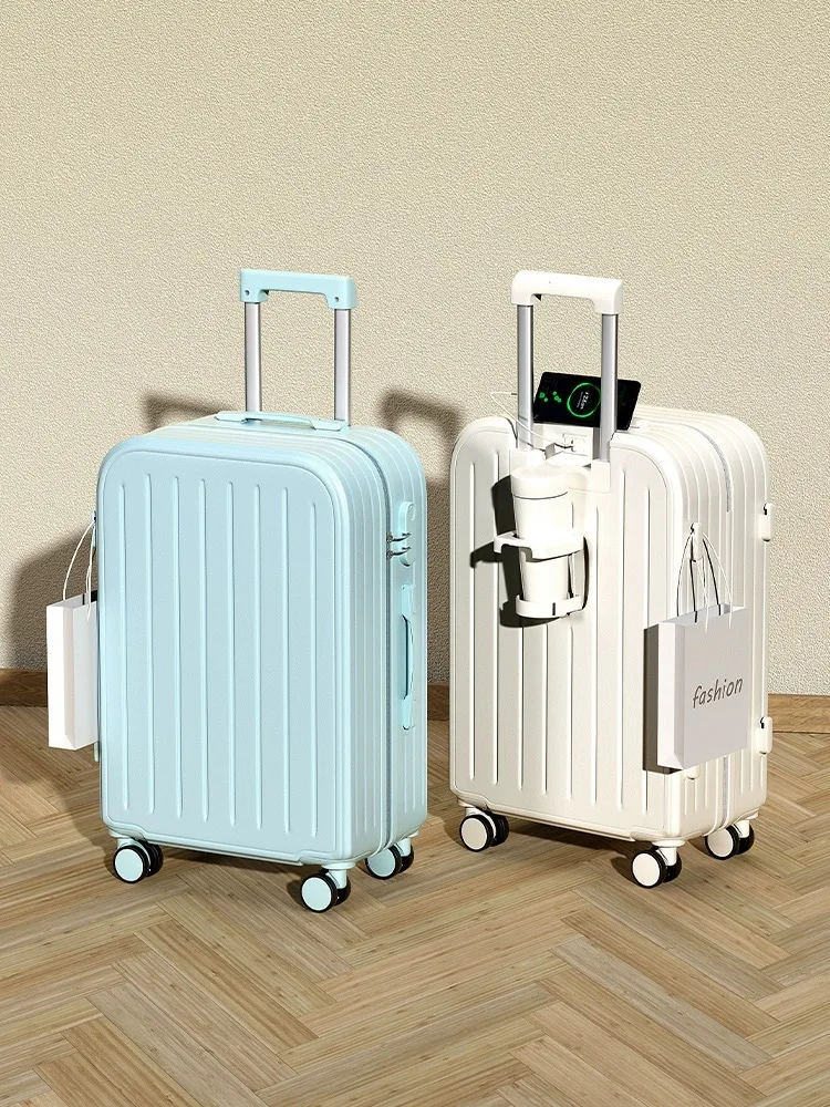 2024-new-men's-24-inch-luggage-carry-on-quiet-password-box-small-travel-suitcase-trendy-polyester-casual-business-trip