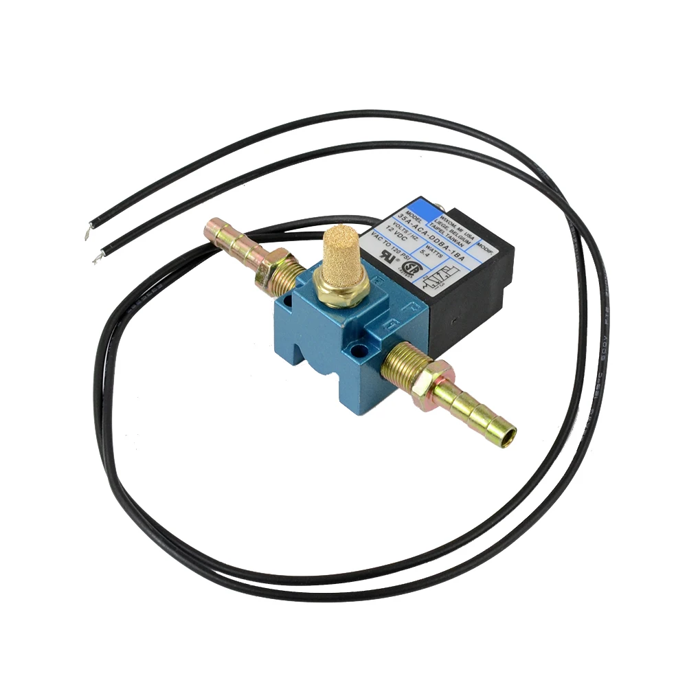 FREE SHIPPING - 3 Port Electronic Boost Control Solenoid Valve 35A-ACA-DDBA-1BA With Brass Silencer JR-ECU05