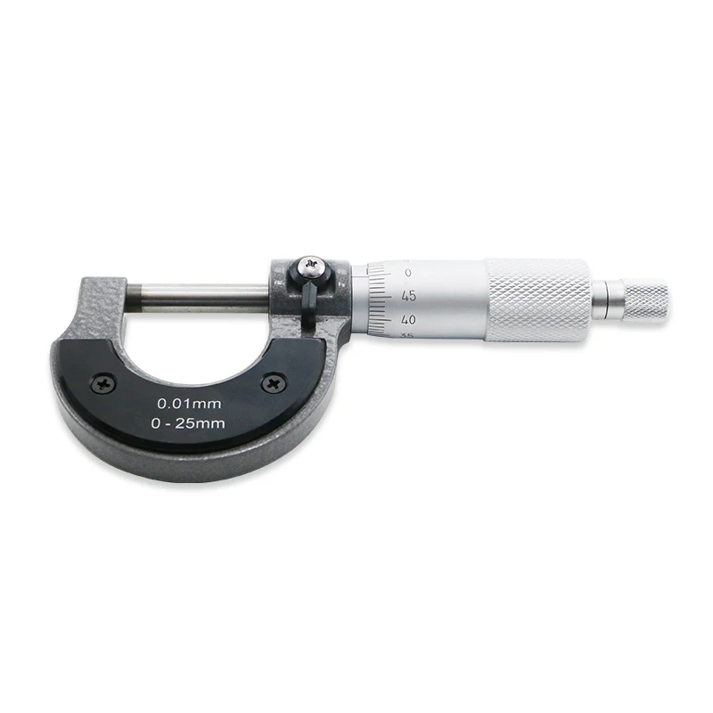 Precise Gauge Micrometer 0-25mm 0.01mm Outside Metric Caliper Measurement Micrometer Tool