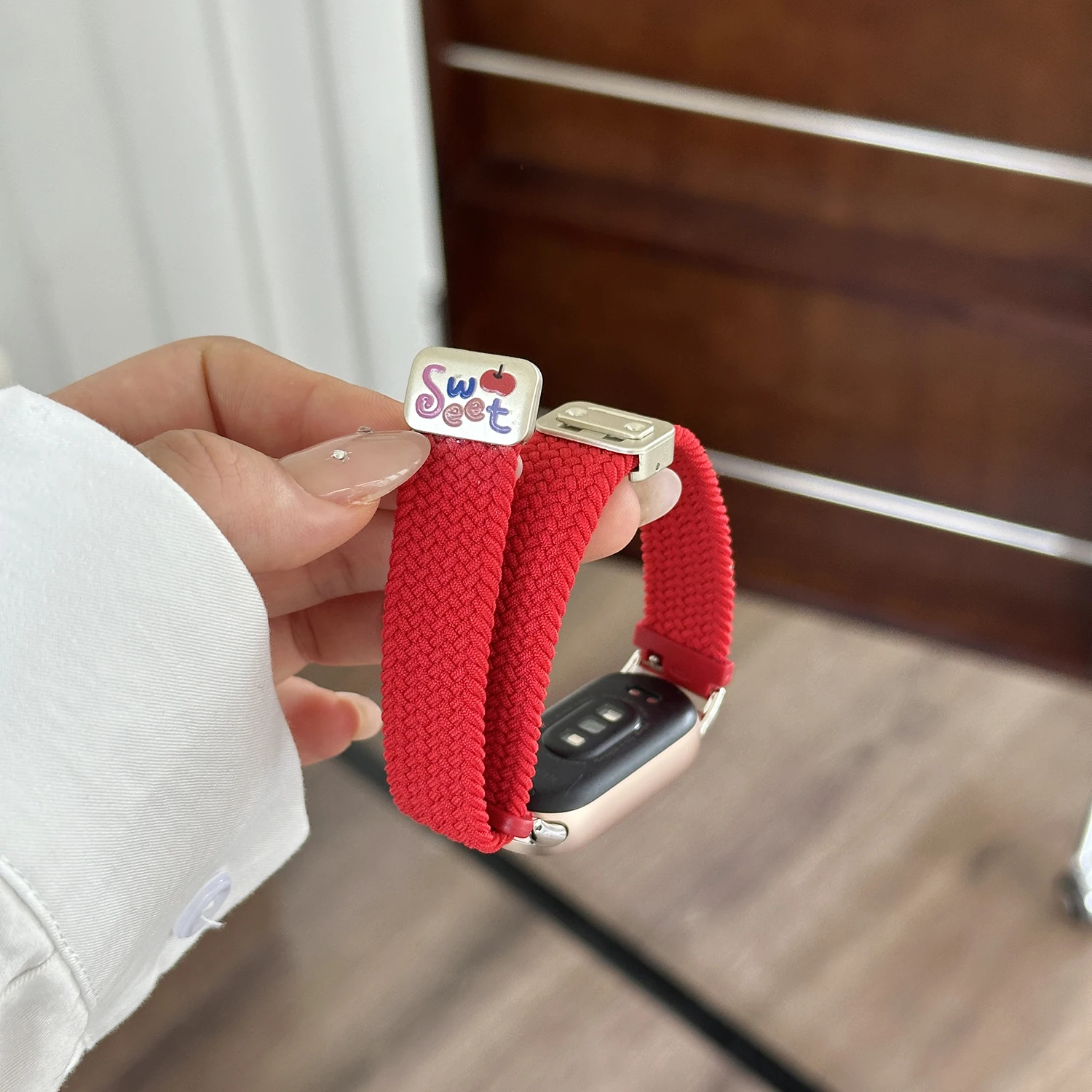 Small Bear Pattern Magnetic Strap for Redmi Watch 4 5 Thin Women's Strap for Xiaomi Band 10 8/9 Pro Strap