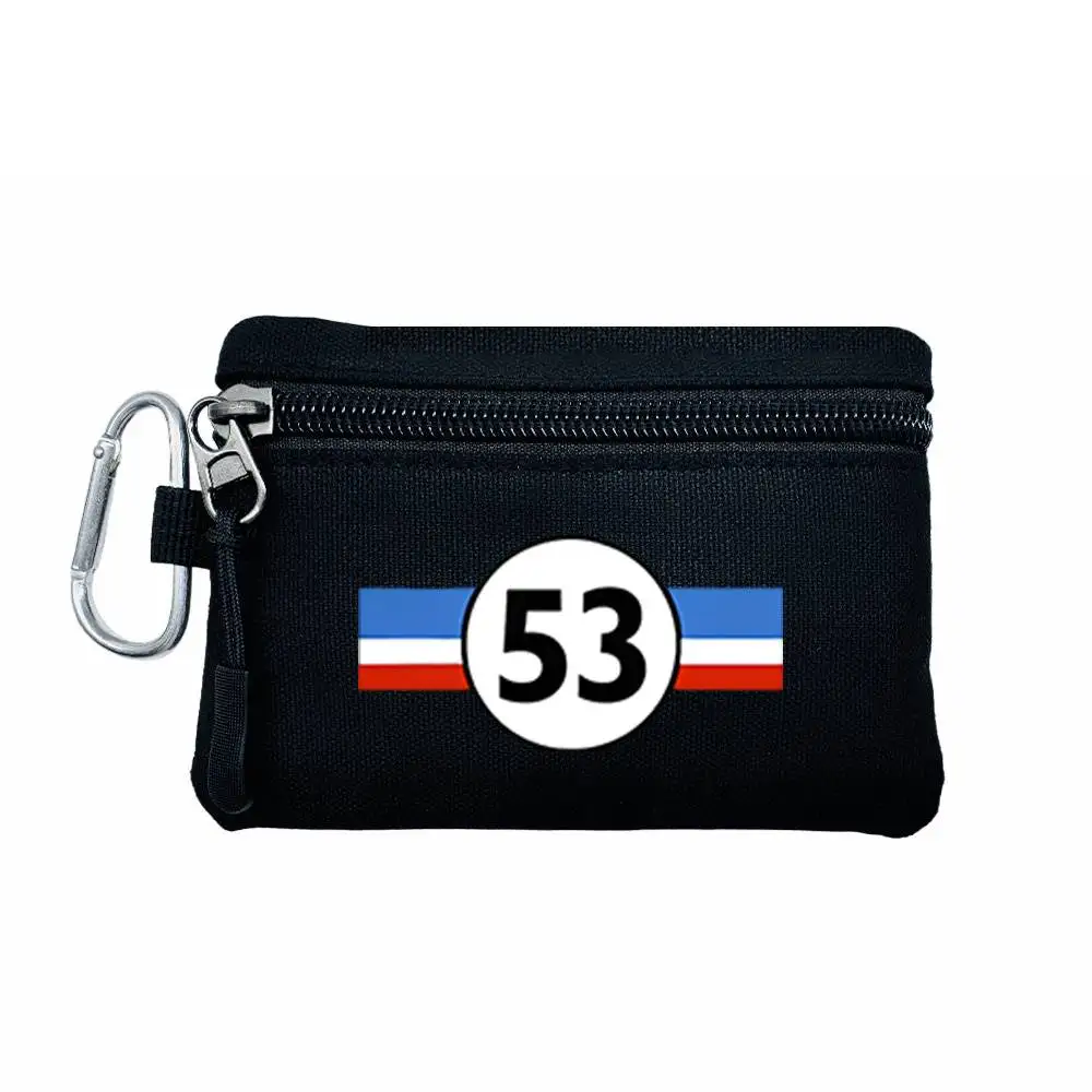 53 Circle Color Stripes Mini Coin Purse Portable Outdoor Storage Pouch Lanyard Buckle Wallet for Men Women Keys Earphone Cards