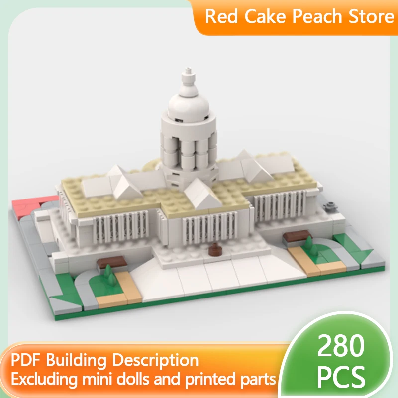 

Модель городской улицы MOC: Конструктор «Государственный офис» (модульный, технологичный), подарок для детей на праздник, игрушка-конструктор для сборки