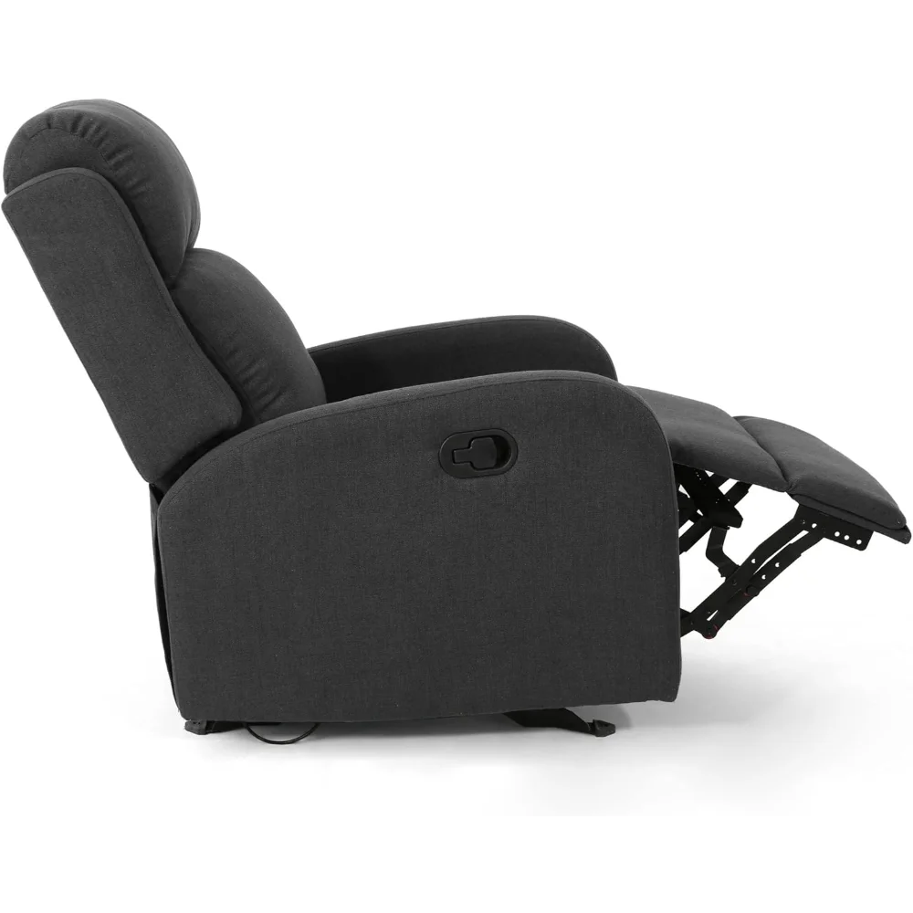 Avaa Recliner, Dunkelgrau + Schwarz
